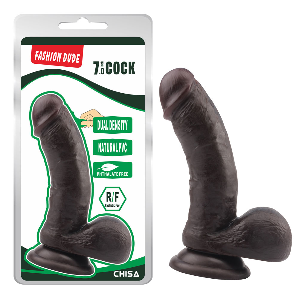 ファッション男-7.0インチコック-ブラウン