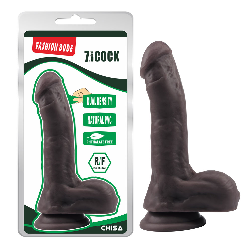 ファッション男-7.9インチコック-ブラウン